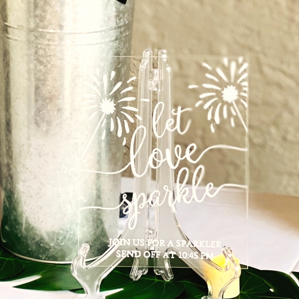 Sparkler Send Off Sign